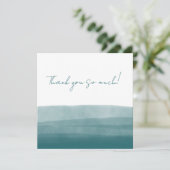 Casal Watercolor Abstract Bedankkaart (Staand voorkant)