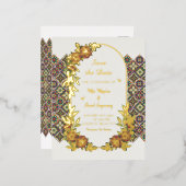 Casamiento De Mia Y Stuart Folie Uitnodiging Briefkaart (Voorkant / Achterkant)