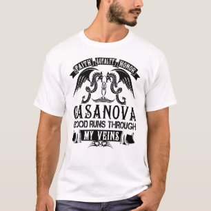 CASANOVA-bloed loopt door mijn vinnen T-shirt