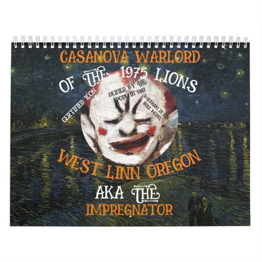 CASANOVA OORLOGSHERSTOER WEST LINN OREGON OR KALENDER (Hoes)