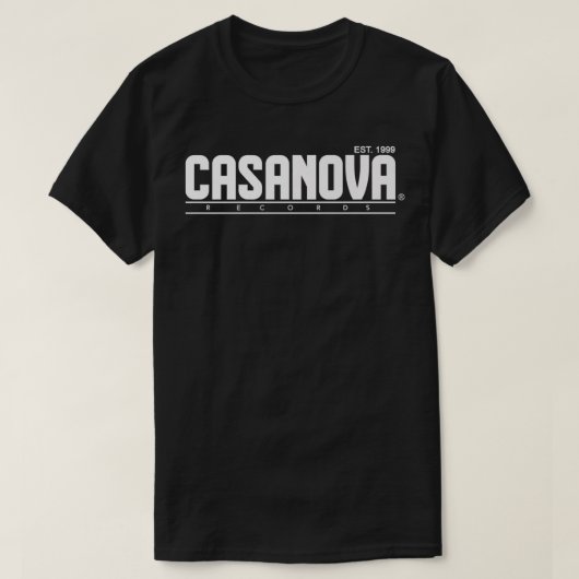 Casanova Records Est T-shirt (Design voorkant)