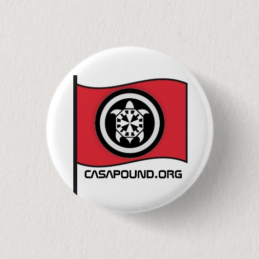 CASAPOUND CASA POUND ITALIA RONDE BUTTON 3,2 CM (Voorkant)
