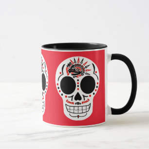 CasaQ Aztec Eagle Calavera Coffee Mok