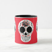 CasaQ Aztec Eagle Calavera Coffee Mok (Midden)
