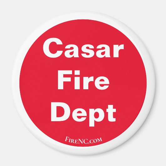 Casar NC Fire Dept Fridge Magnet (Voorkant)