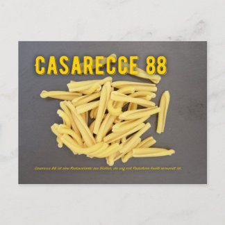 Casarecce 88 Italienisches Restaurant Rezept zutat Briefkaart
