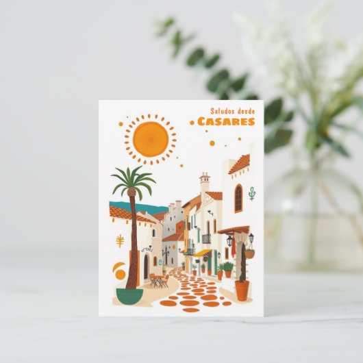 Casares spanje vakantie Málaga Briefkaart (Staand voorkant)