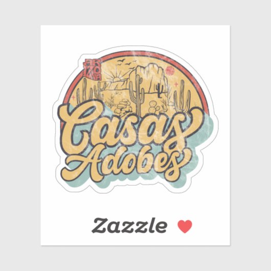 Casas Adobes, Arizona Sticker (Vel)