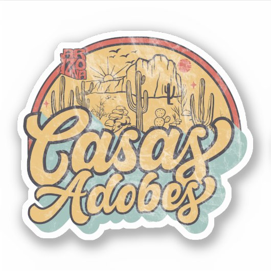 Casas Adobes, Arizona Sticker (Voorkant)