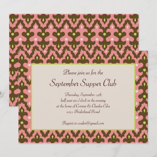 Casbah Uitnodiging (Voorkant / Achterkant)