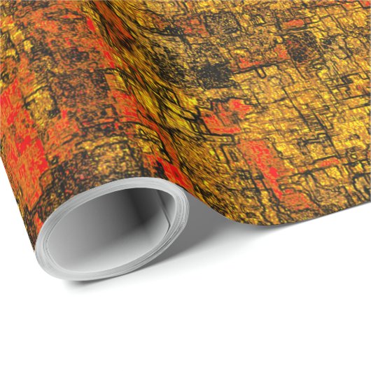 Casca de árvore virtual, com ton levend koraal cadeaupapier (Rol Hoek)
