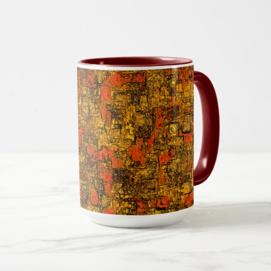 Casca de árvore virtual, com ton levend koraal mok (Voorkant rechts)