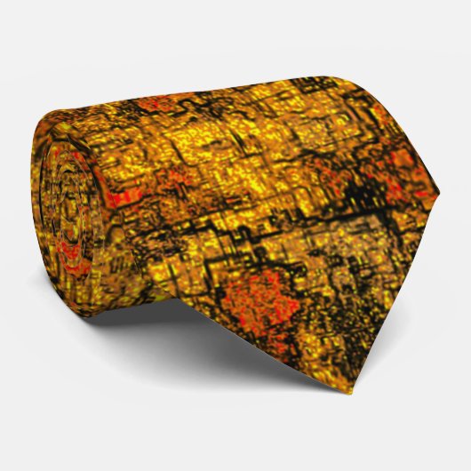 Casca de árvore virtual, com ton levend koraal stropdas (Opgerold)