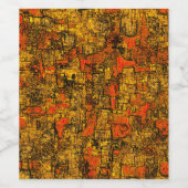 Casca de árvore virtual, com ton levend koraal wijn etiket (Enkel label)