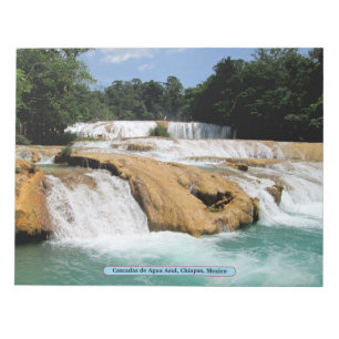 Cascadas de Agua Azul, Chiapas, Mexico Notitieblok