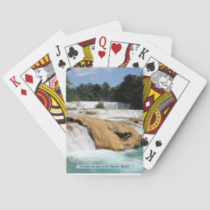 Cascadas de Agua Azul, Chiapas, Mexico Pokerkaarten