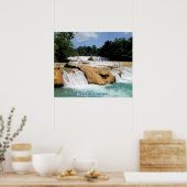 Cascadas de Agua Azul, Chiapas, Mexico Poster (Keuken)