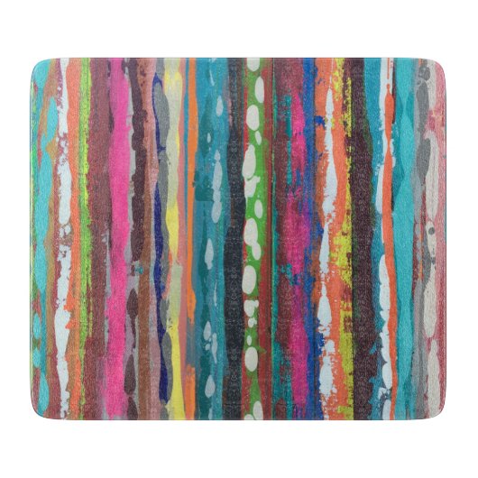 Cascade 6 x 7 Deco Glass Cutting Board Snijplank (Voorkant)