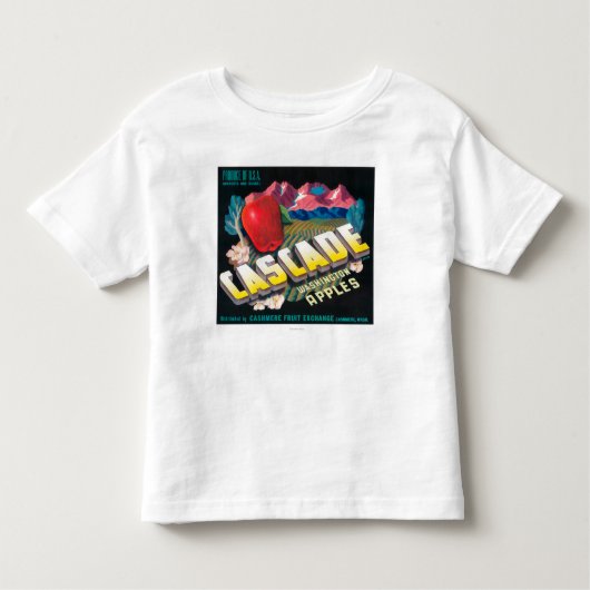 Cascade Apple Label (blauw) - Cashmere, WA Kinder Shirts (Voorkant)