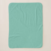 Cascade Aqua Green Solid Color Print Sherpa Deken (Voorkant)