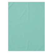 Cascade Aqua Green Solid Color Print Tafelkleed (Voorkant)