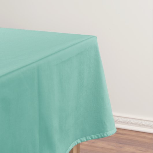 Cascade Aqua Green Solid Color Print Tafelkleed (Voorbeeld)