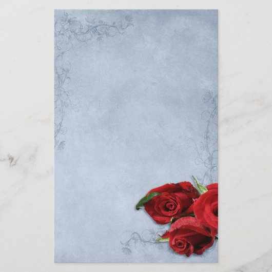  Cascade Blue Wedding Briefpapier (Voorkant)