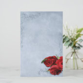  Cascade Blue Wedding Briefpapier (Staand voorkant)