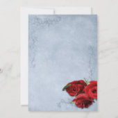 Cascade Blue Wedding Kaart (Achterkant)