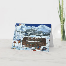 Cascade Cabin Holiday Feestdagen Kaart