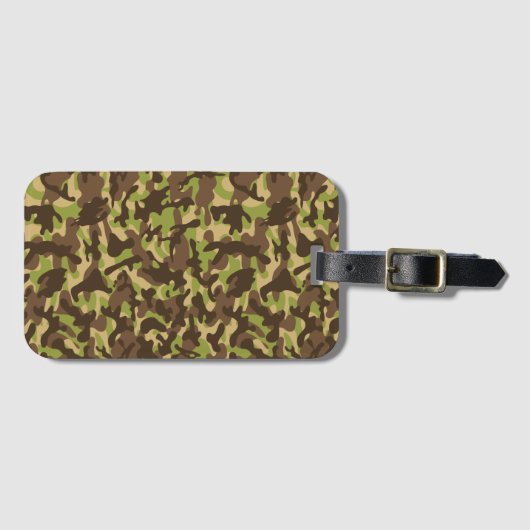 Cascade Camouflage Bagagelabel (Voorkant (horizontaal))