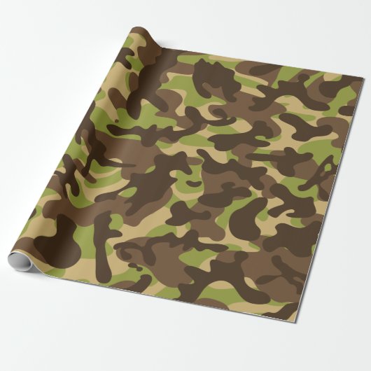 Cascade Camouflage Cadeaupapier (Uitgerold)