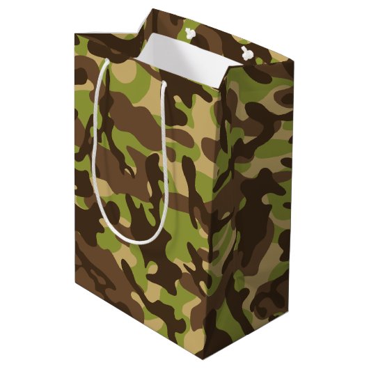 Cascade Camouflage Medium Cadeauzakje (Achterkant Gekanteld)