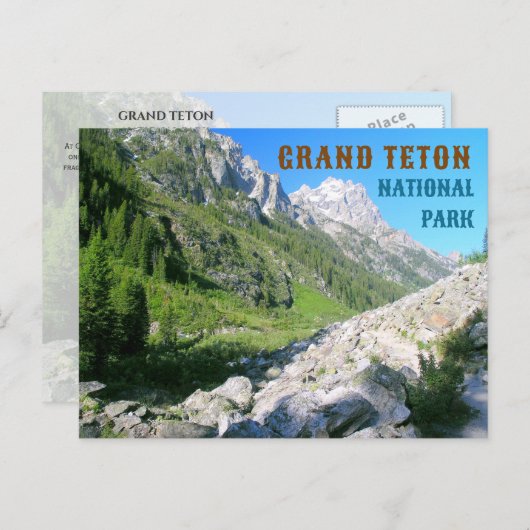 Cascade Canyon, Teton National Park, Wyoming Briefkaart (Voorkant / Achterkant)