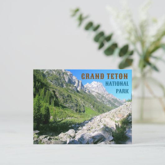 Cascade Canyon, Teton National Park, Wyoming Briefkaart (Staand voorkant)