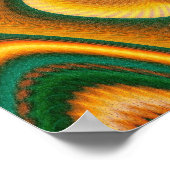 Cascade Cool Abstract Fine Art Fractal Poster (Hoek)