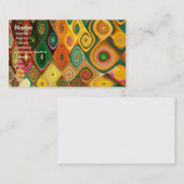 Cascade Cool Abstract Fine Art Fractal Visitekaartje (Voorkant / Achterkant)