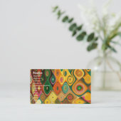 Cascade Cool Abstract Fine Art Fractal Visitekaartje (Staand voorkant)