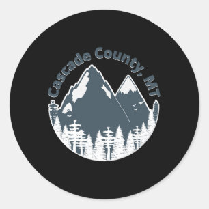 Cascade County Mt Bergen Wandelen Klimmen Kamperen Ronde Sticker