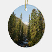 Cascade Creek bij Grand Teton Keramisch Ornament (Links)