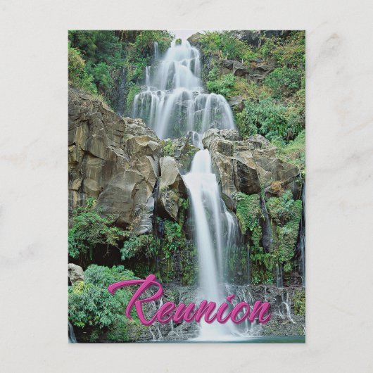 Cascade des Aigrettes Saint Gilles Réunion Briefkaart (Voorkant)