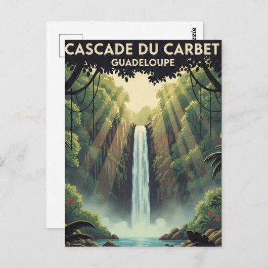 Cascade du Carbet Briefkaart (Voorkant / Achterkant)