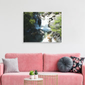 Cascade Falls in Yosemite National Park Canvas Afdruk (Insitu (Woonkamer))