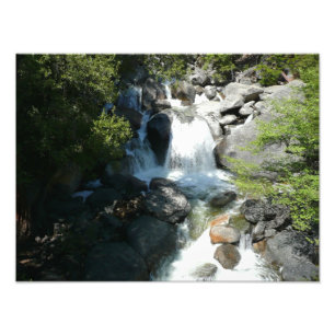 Cascade Falls in Yosemite National Park Foto Afdruk