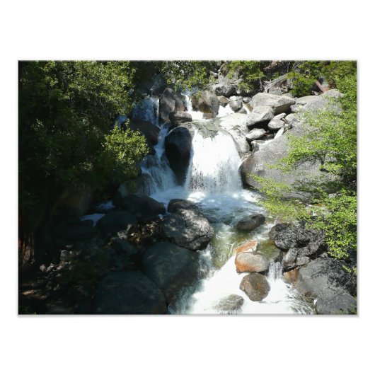 Cascade Falls in Yosemite National Park Foto Afdruk (Voorkant)