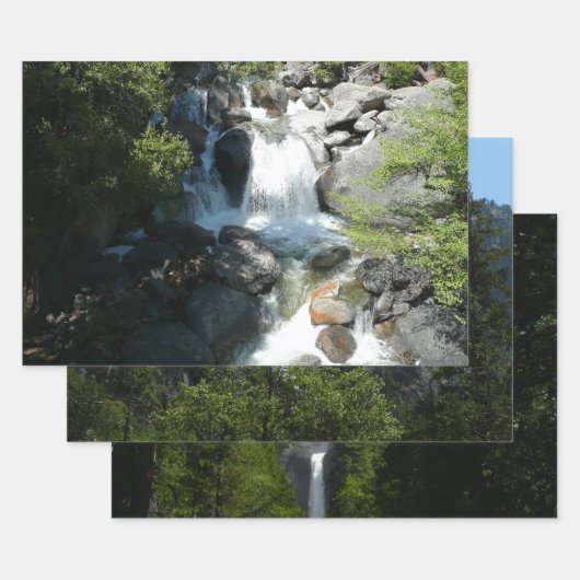 Cascade Falls in Yosemite National Park Inpakpapier Vel (Set)