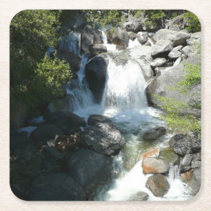 Cascade Falls in Yosemite National Park Kartonnen Onderzetters