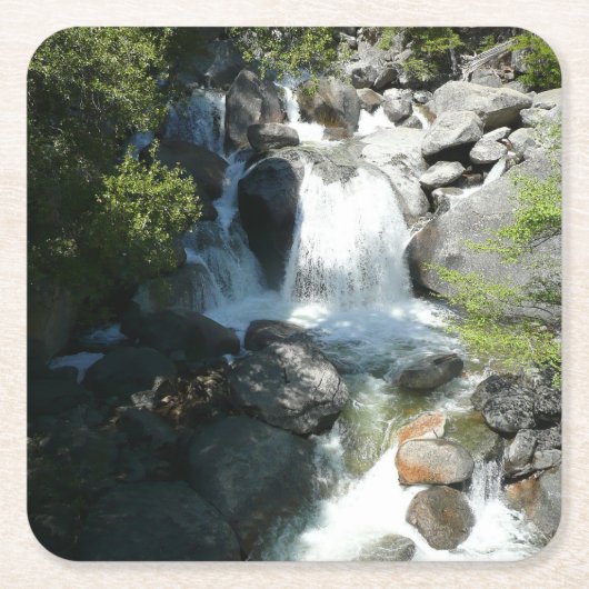 Cascade Falls in Yosemite National Park Kartonnen Onderzetters (Voorkant)