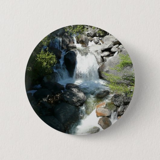 Cascade Falls in Yosemite National Park Ronde Button 5,7 Cm (Voorkant)