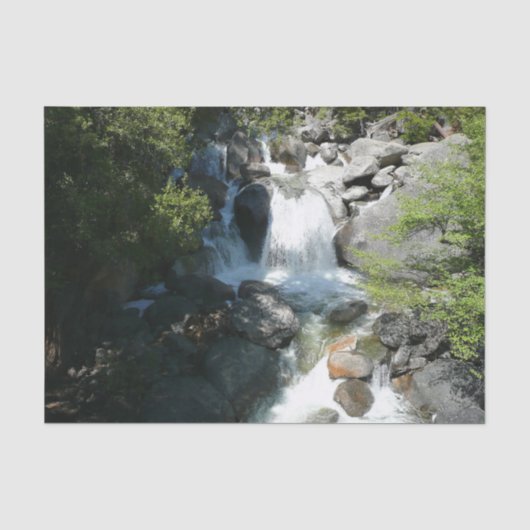 Cascade Falls in Yosemite National Park Tissuepapier (Voorkant)